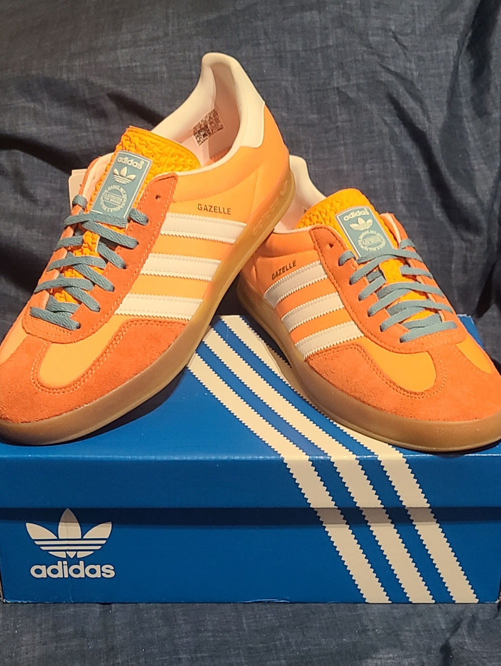 Adidas Gazelle Indoor Soccer "Beam Orange" New In Box! M9.5/W11